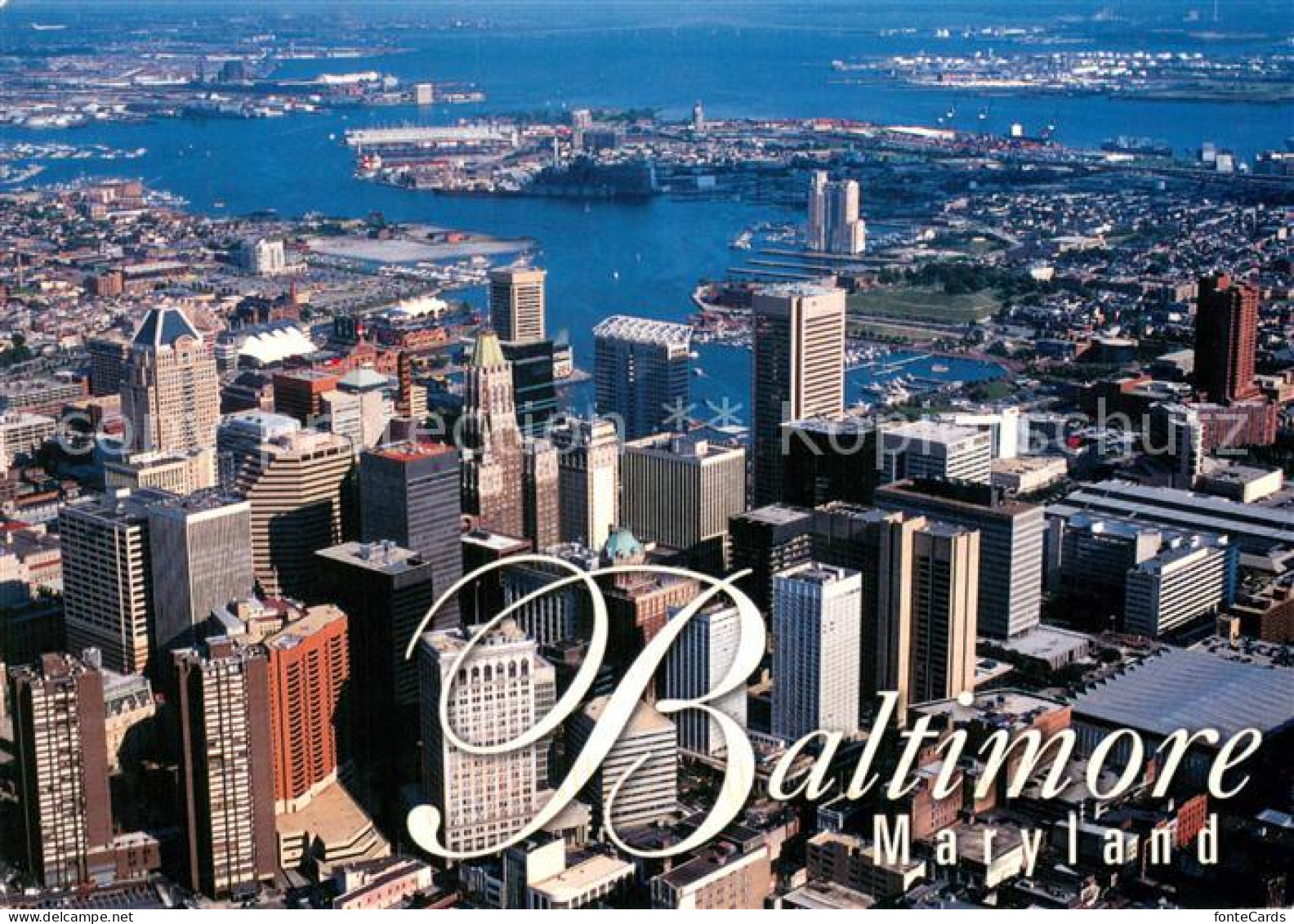 73716116 Baltimore_Maryland Downtown Baltimore Aerial View - Autres & Non Classés