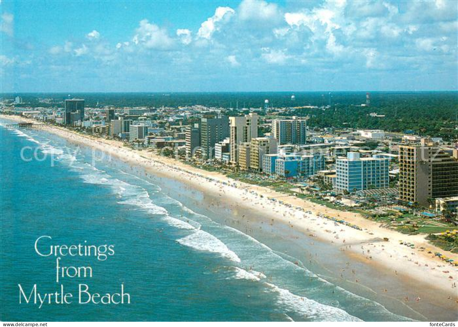 73716111 Myrtle_Beach Air View Of The Center Of Myrtle Beach - Autres & Non Classés