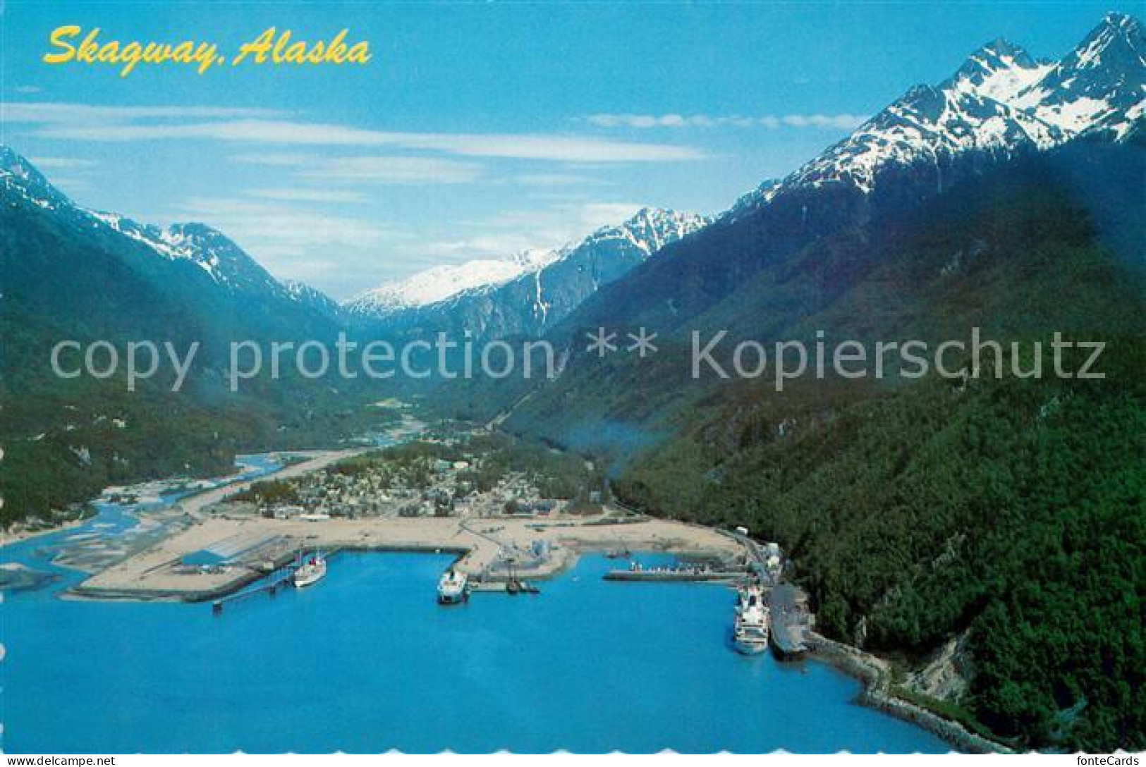 73716090 Skagway_Alaska Aerial View Alaska State Ferries And The Whitehorse And  - Autres & Non Classés