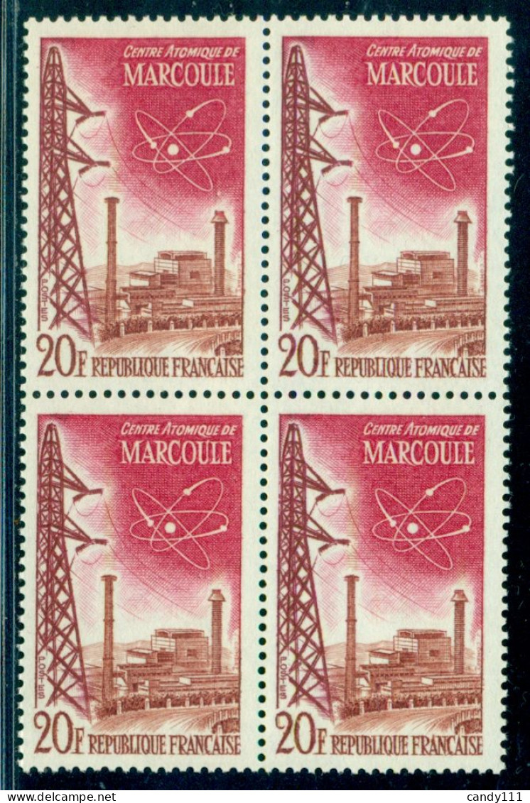 1959 Marcoule Nuclear Energy Center,Architecture,Energy,France,1248,MNH X4 - Atome