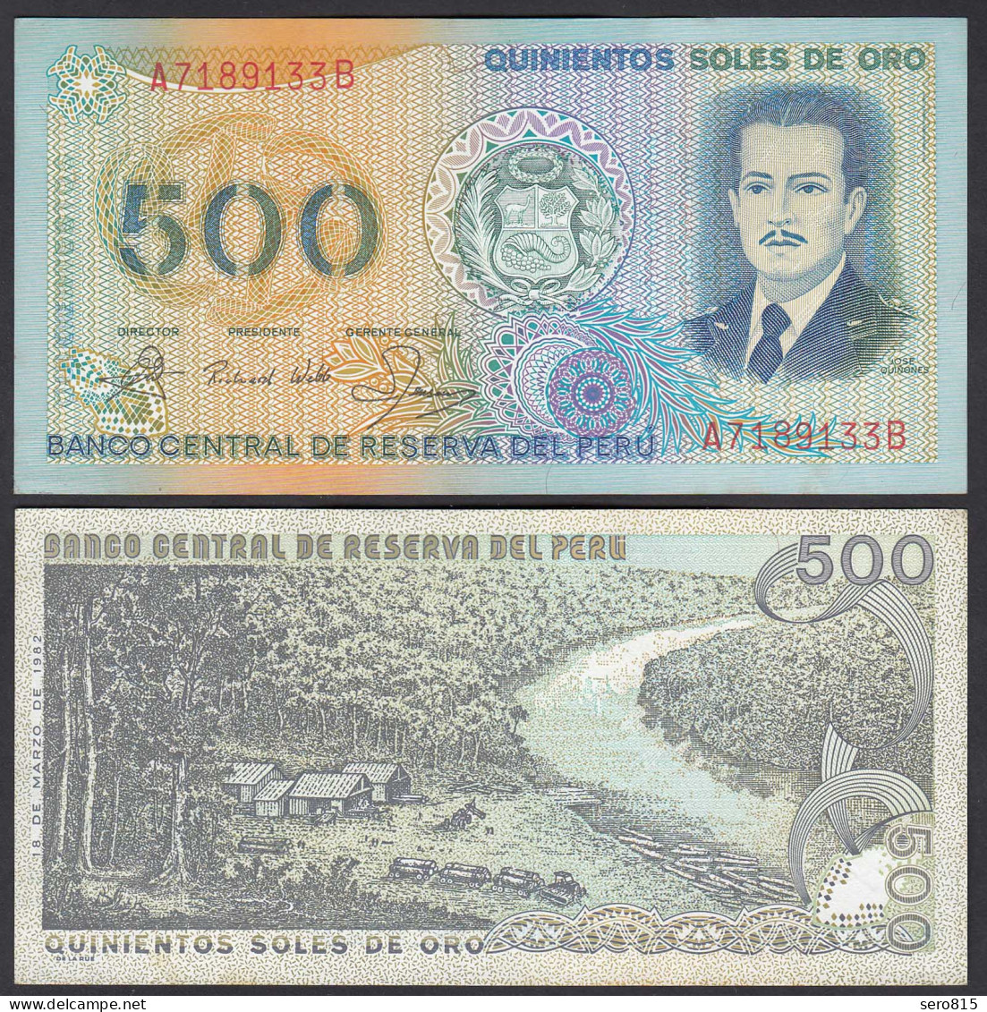 Peru 500 Soles De Oro Banknote 1982 UNC (1) Pick 125A   (24640 - Other - America