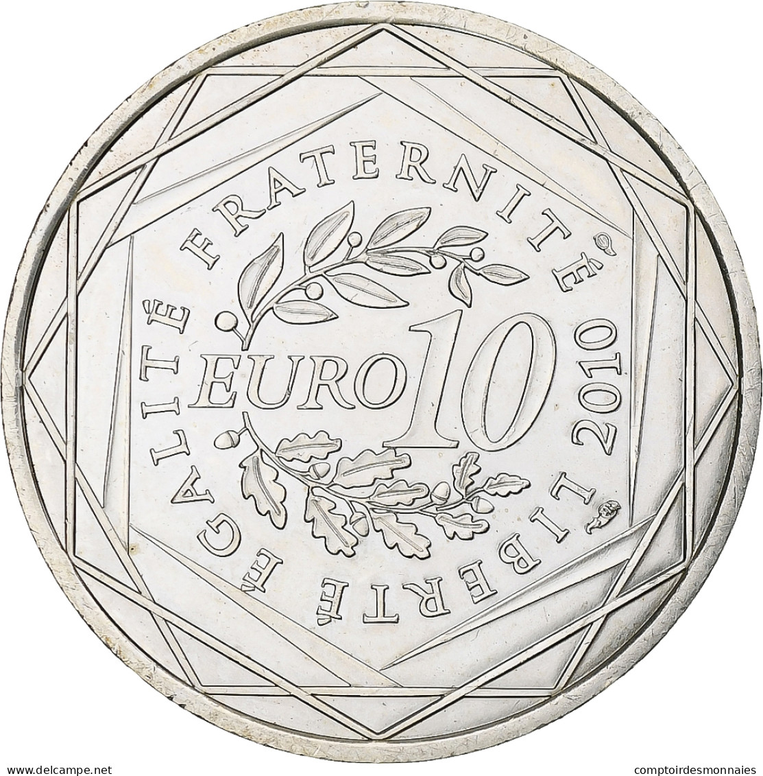 France, 10 Euro, Provence-Alpes-Côte D'Azur, 2010, MDP, SPL, Argent - France