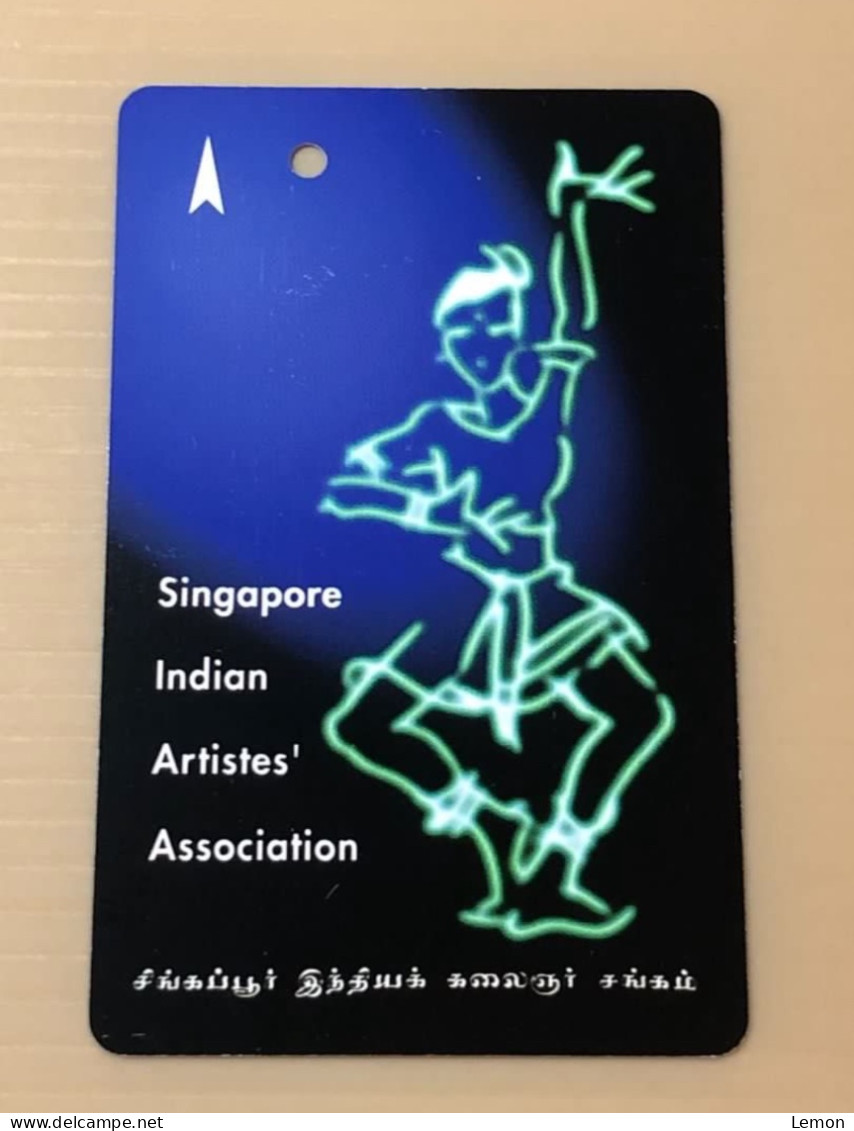 Mint Singapore TransitLink Metro Train Subway Ticket Card, Singapore Indian Artiste Associ, Set Of 1 Mint Card In Folder - Singapore