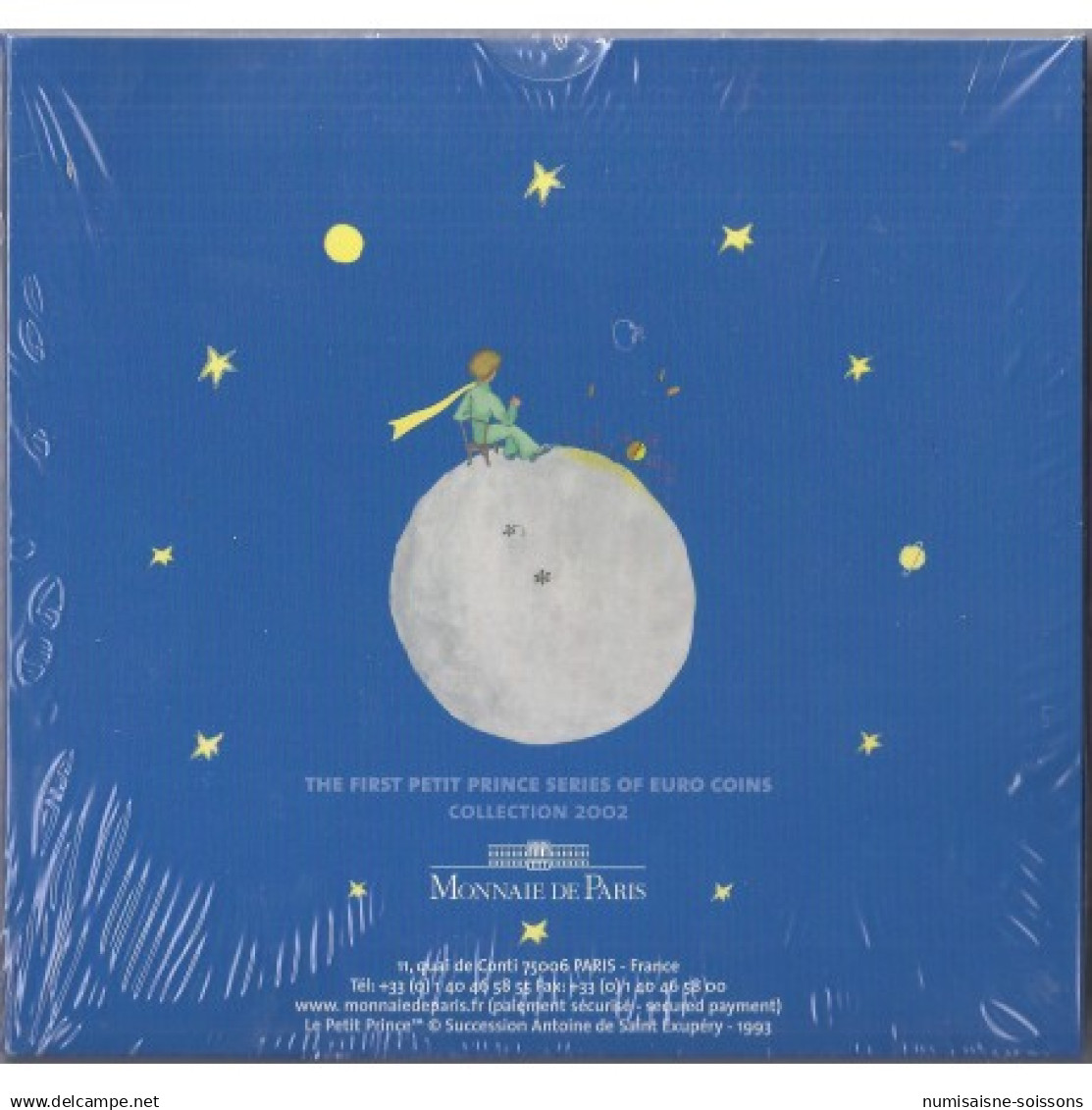 FRANCE - COFFRET BRILLANT UNIVERSEL PETIT PRINCE 2002 - 8 Pièces + 1 Jeton - France