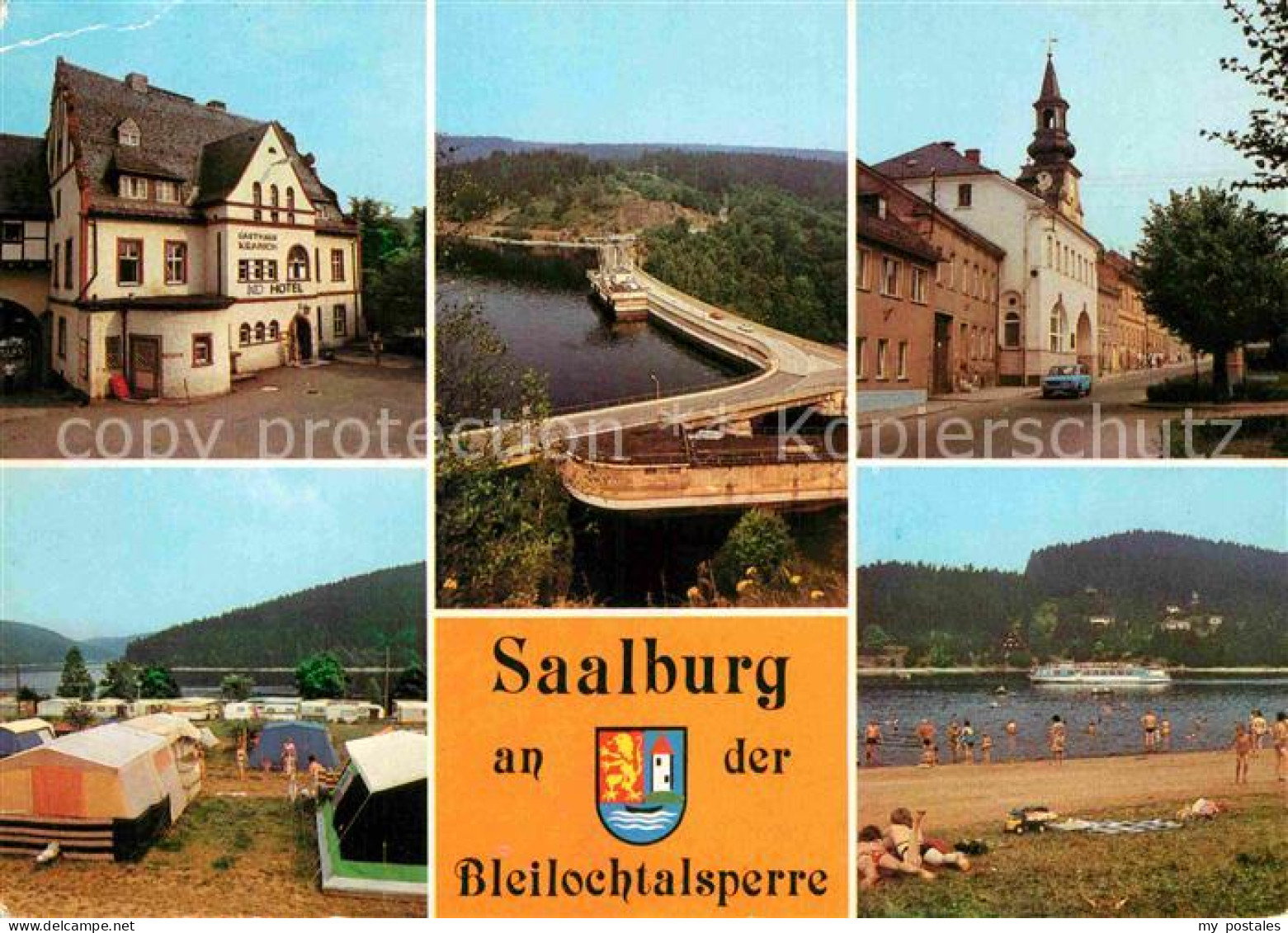 72861030 Bleilochtalsperre Hotel Kranich Rathaus Badestrand Campingplatz  Bleilo - Schleiz