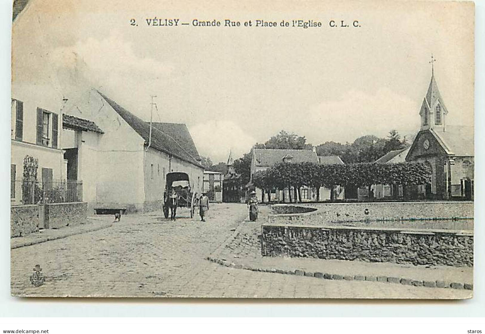 VELIZY - Grande Rue Et Place De L'Eglise - Velizy