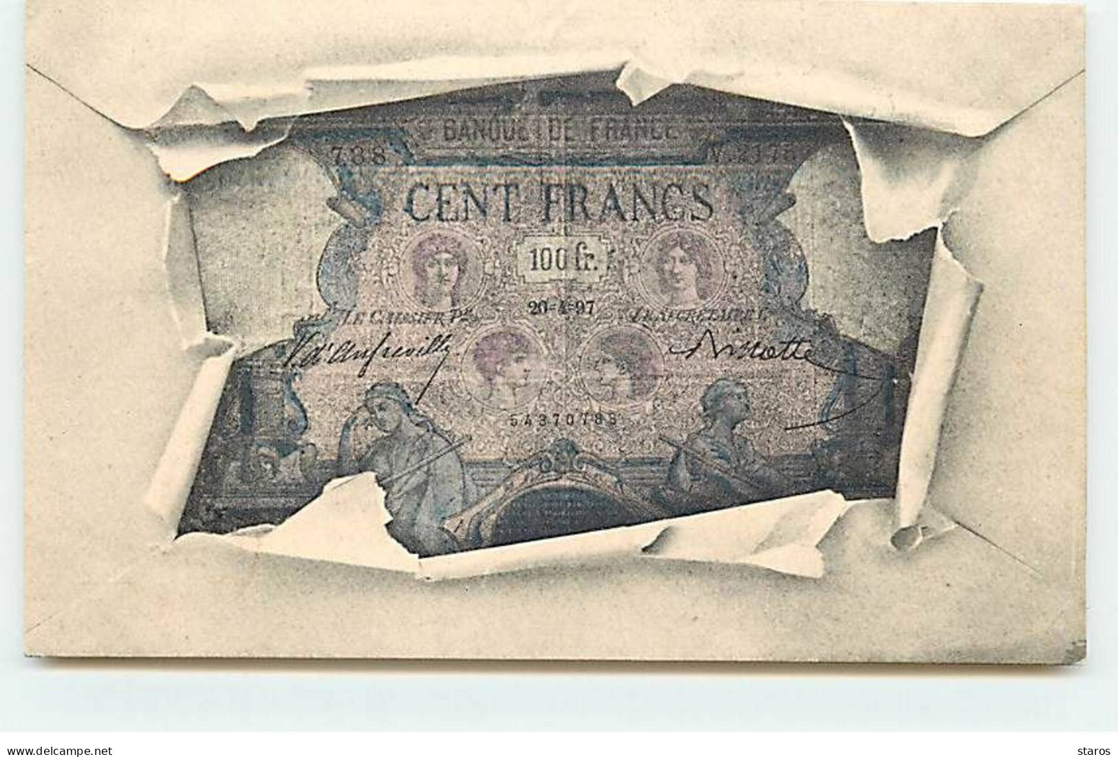 Représentation De Monnaie - Billets De Banque De France - 100 Francs - Monnaies (représentations)