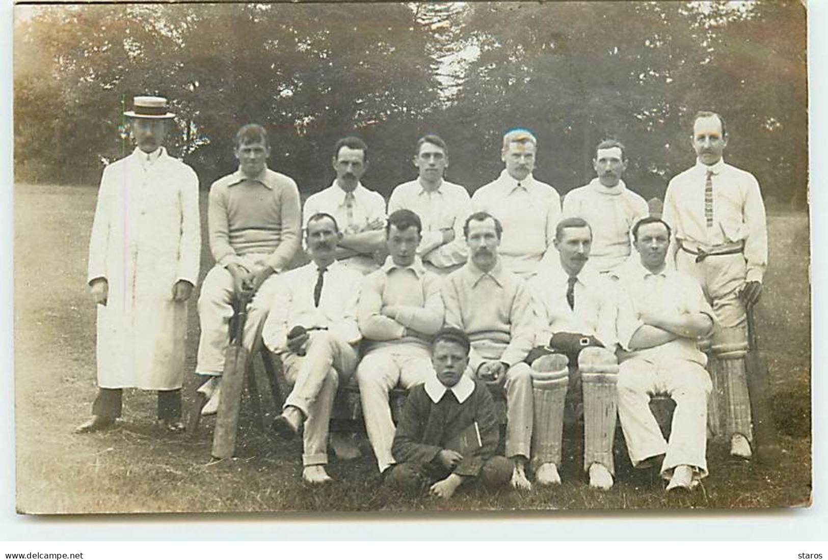 Carte Photo - Sports - Equipe Anglaise De Cricket - Críquet