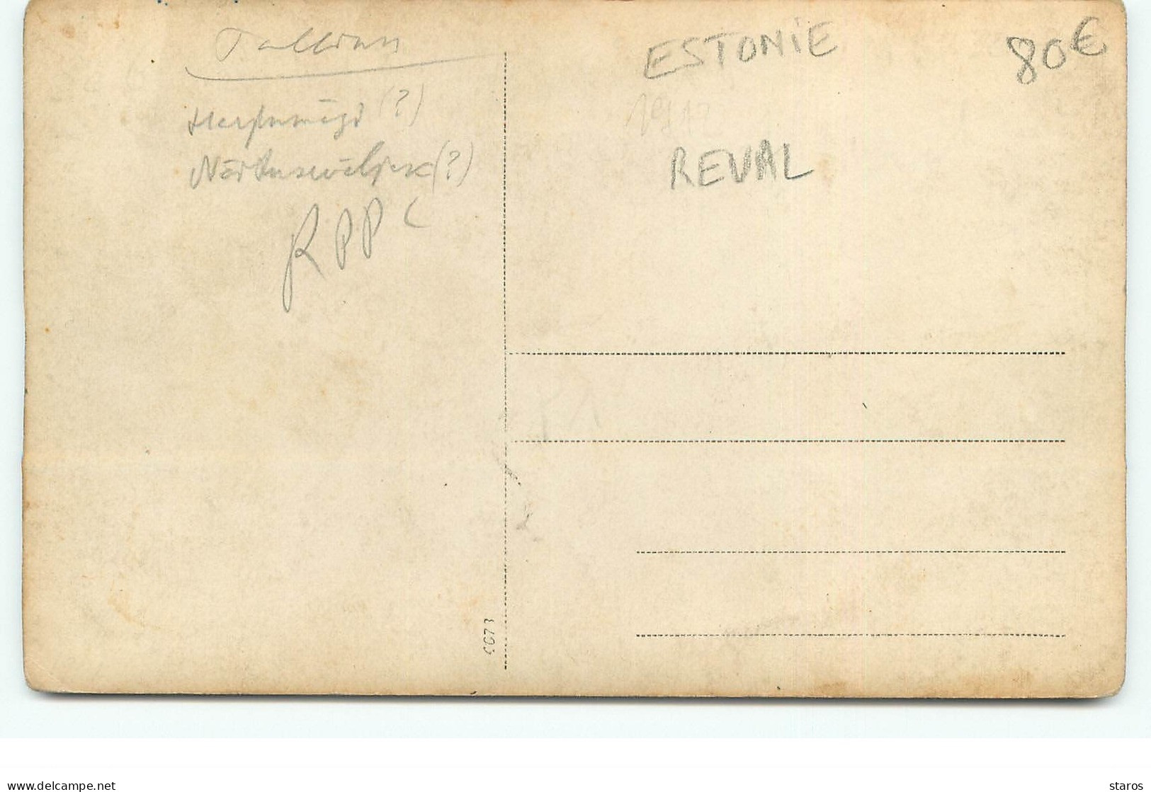 ESTONIE - REVAL - RPPC - Jähriges Jubiläum Der Revaler Frw Feuerwehr - Estland