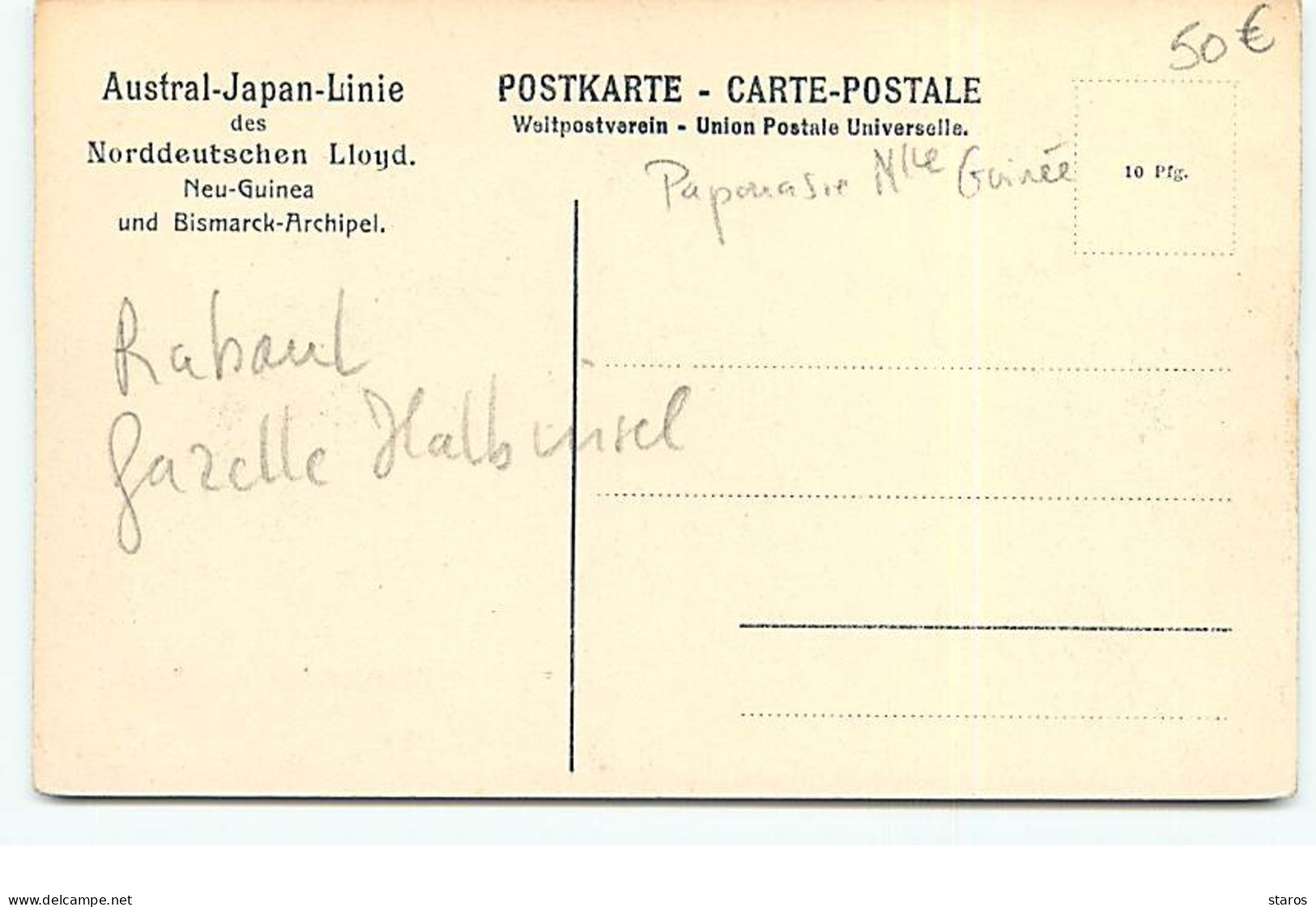 PAPOUASIE NOUVELLE-GUINEE - Eingeborene Von Rabaui - Gazelle Malbinsel - Papouasie-Nouvelle-Guinée