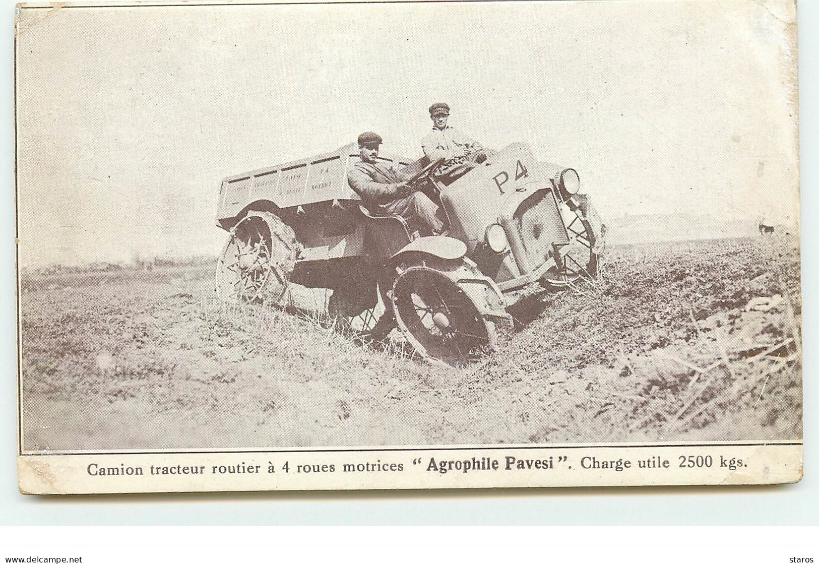 Agriculture - Camion Tracteur Routier à 4 Roues Motrices - Agrophile Pavesi - Tracteurs