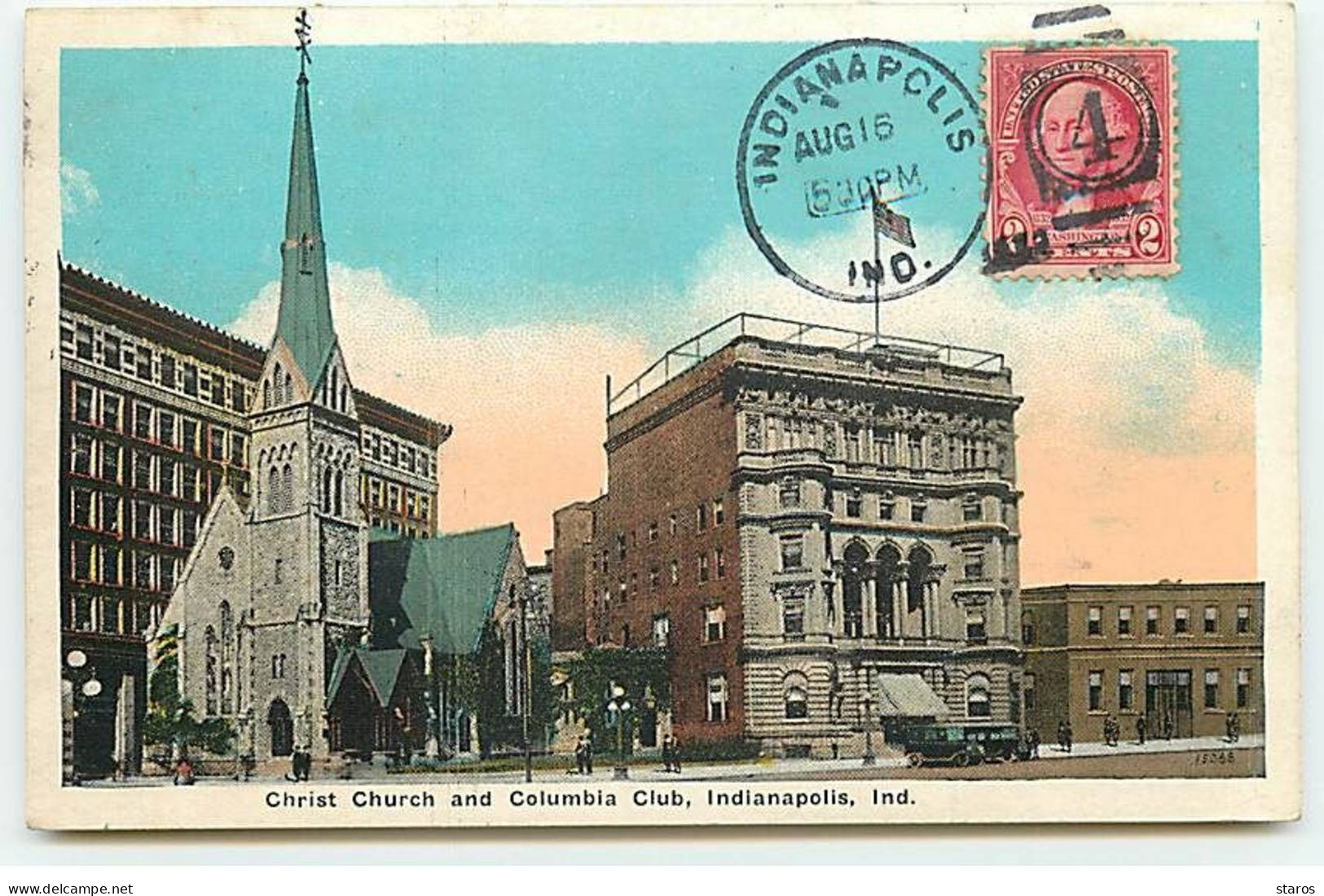 Etats-Unis - INDIANA - INDIANAPOLIS - Christ Church And Columbia Club - Indianapolis