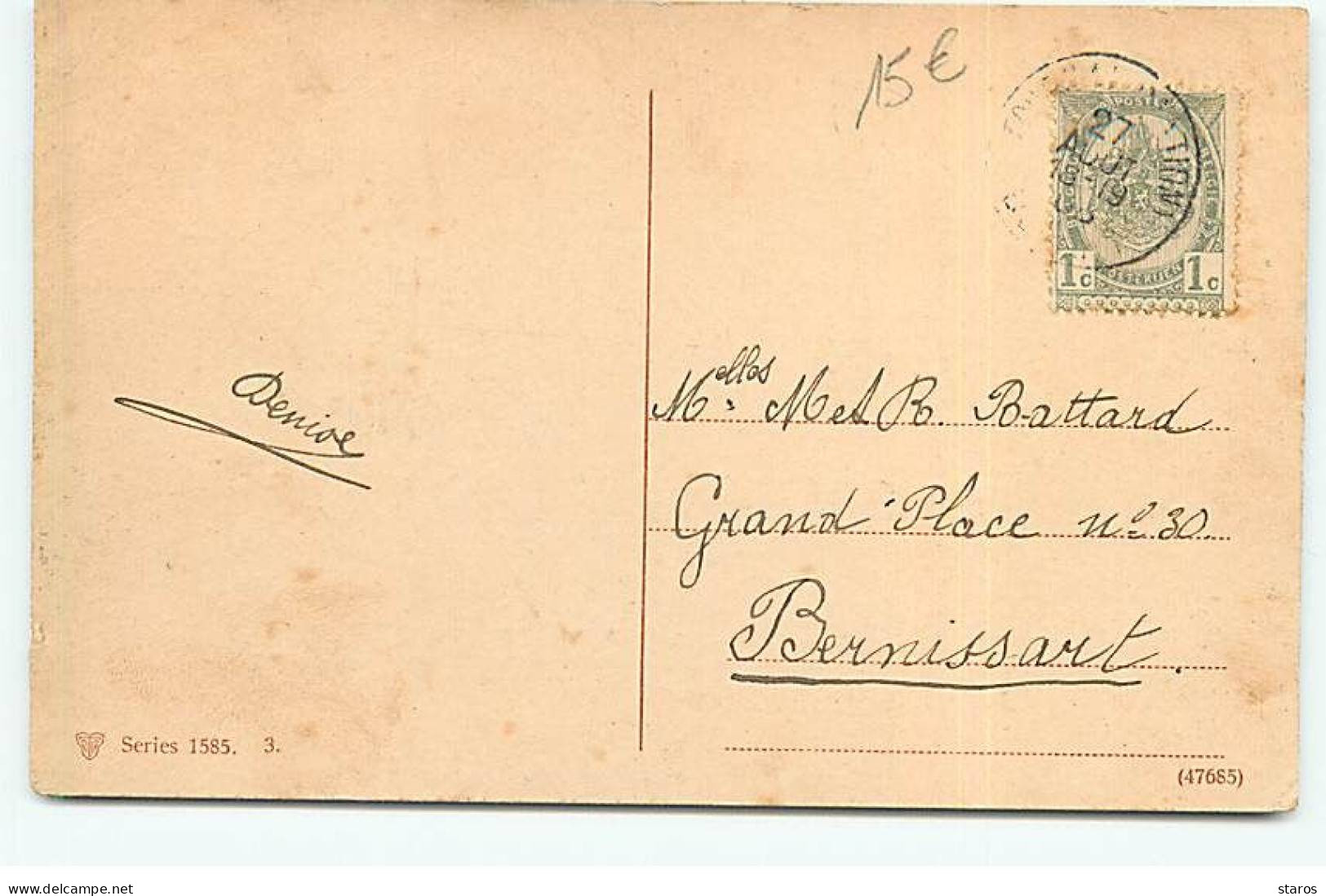 Représentation De Monnaie - Billet De 1000 Francs Bruxelles - Jeune Femme Au Milieu D'un Coeur - Monete (rappresentazioni)