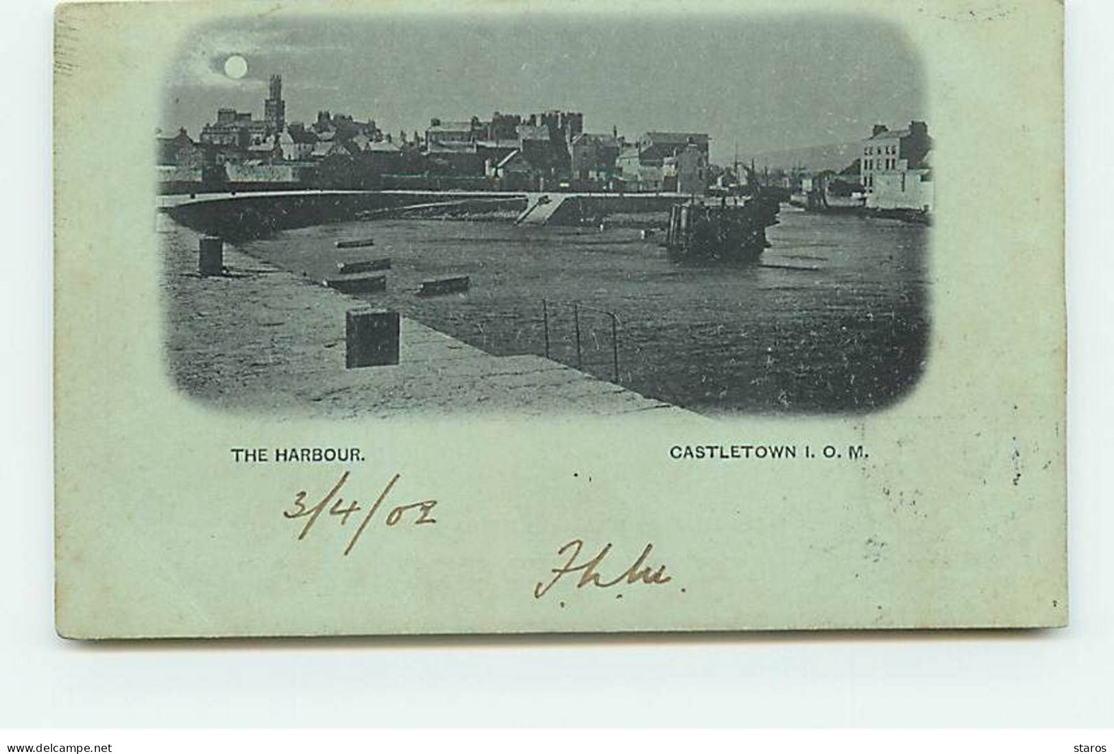 Royaume-Uni - ILE DE MAN - The Harbour - Castletown I.O.M. - 1902 - Isola Di Man (dell'uomo)