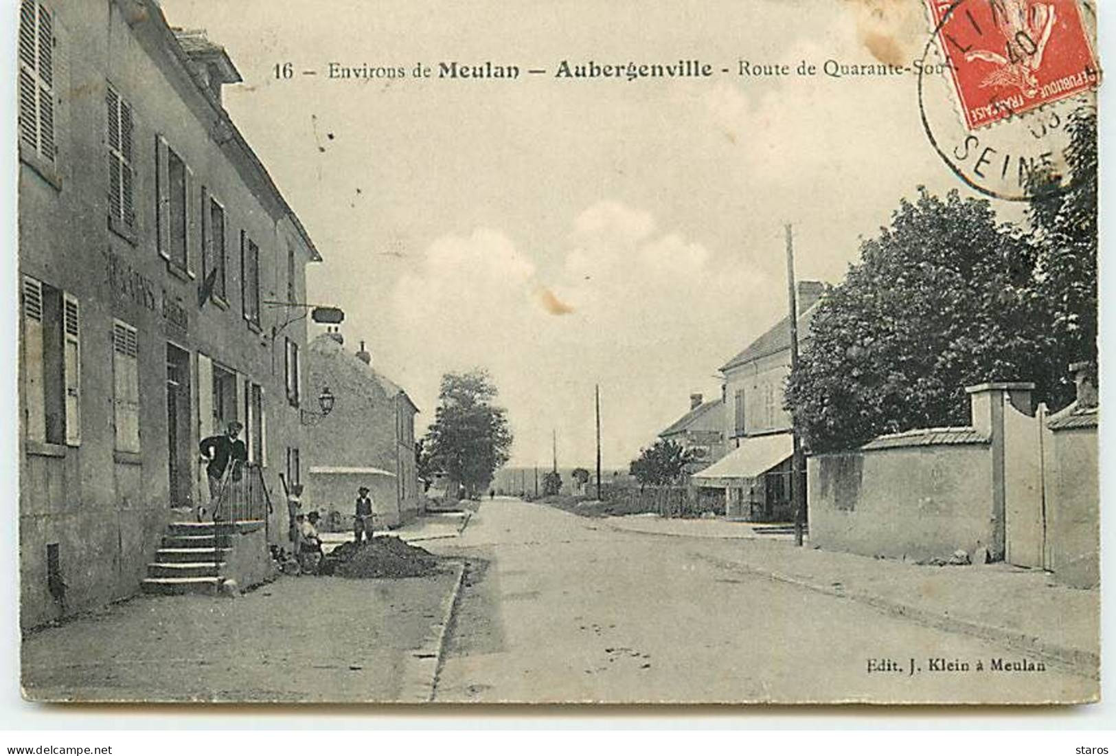 AUBERGENVILLE - Environs De Meulan - Route De Quarante-Sous - Aubergenville
