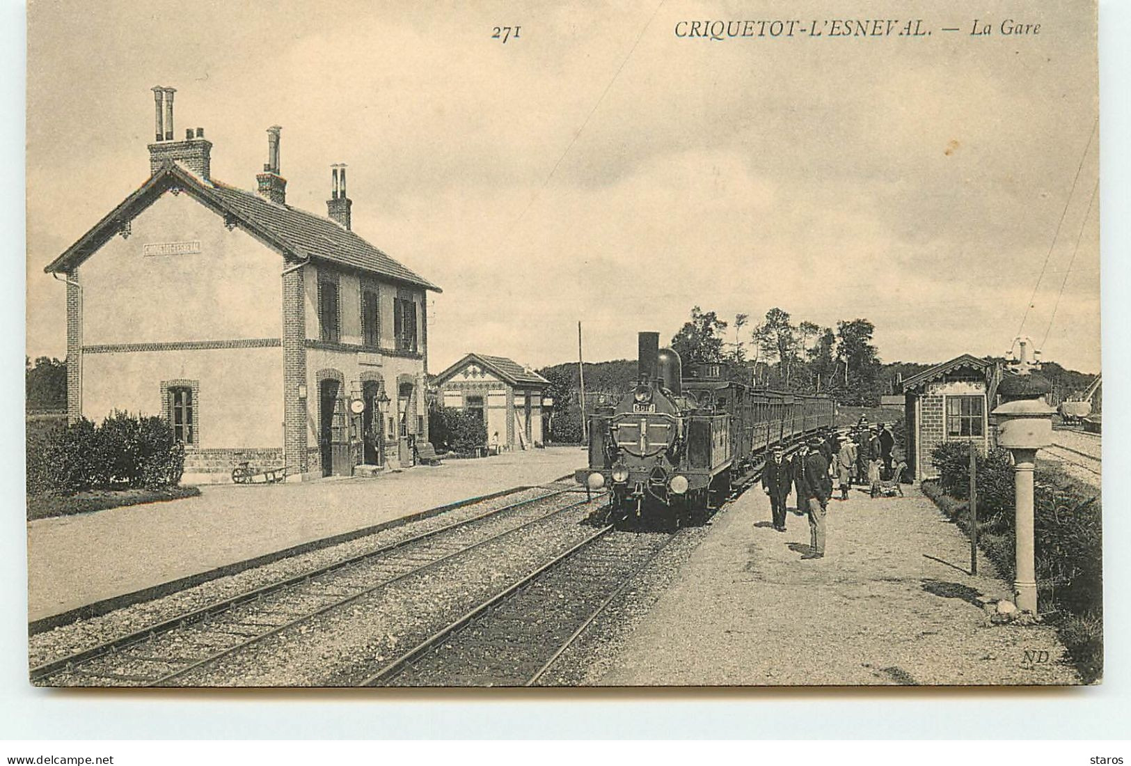CRIQUETOT-L'ESNEVAL - La Gare - Train - Criquetot L'Esneval