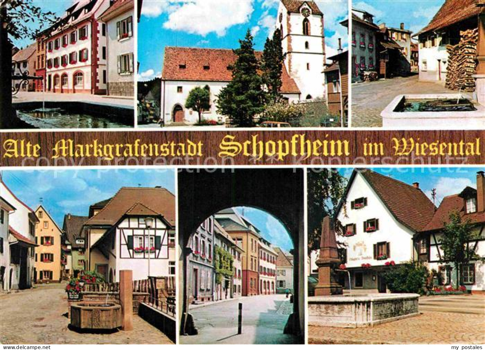 72857434 Schopfheim Div Brunnen Kirche Torbogen Schopfheim - Schopfheim