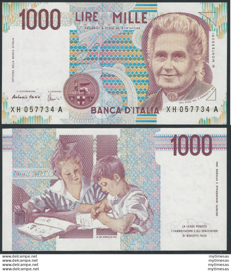 2001 Italia Lire 1.000 Maria Montessori FDS Rif. BI 58Ha Gigante - Autres & Non Classés