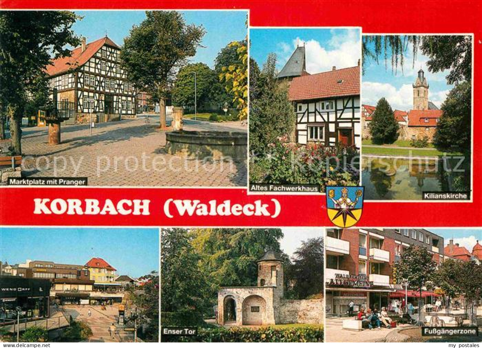 72856202 Korbach %ma Pranger Enser Tor Kilianskirche  Korbach - Korbach