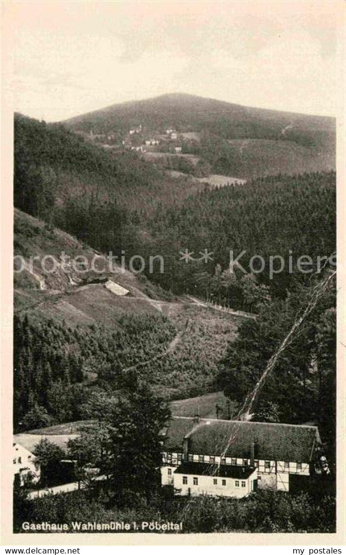 72856147 Poebeltal Gasthaus Wahlsmuehle  Schmiedeberg Osterzgebirge - Schmiedeberg (Erzgeb.)