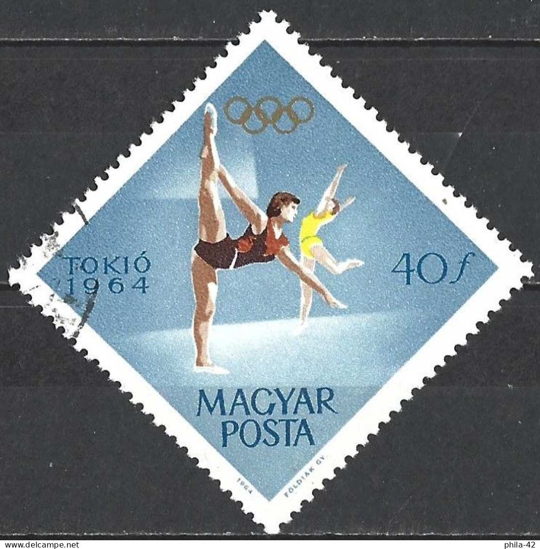 Hungary 1964 - Mi 2032 - YT 1650 ( Mexico Olympic Games : Gymnastics ) - Gymnastik