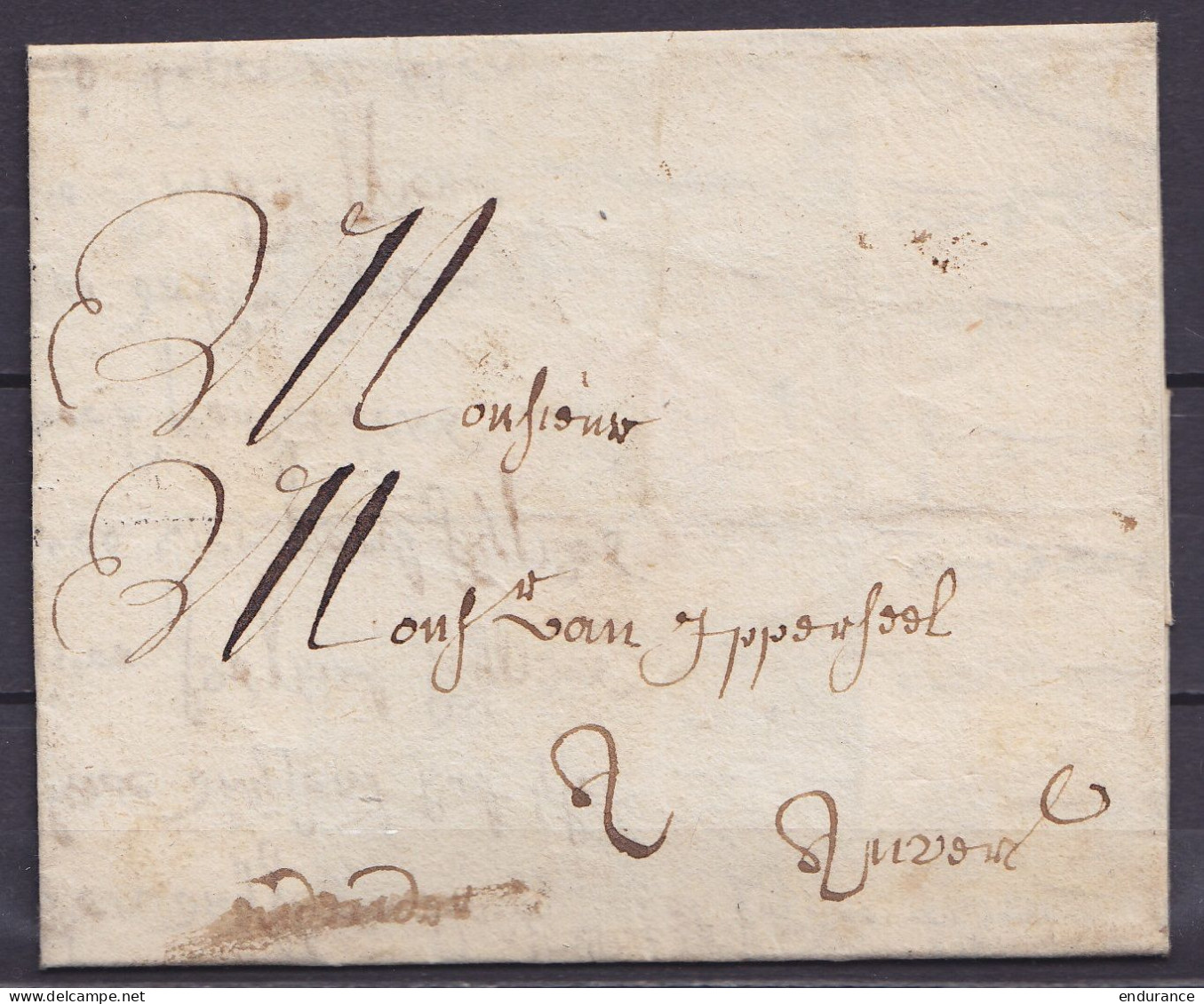 L. Datée 15 Août 1710 De ANVERS Pour E/V - 1621-1713 (Spaanse Nederlanden)