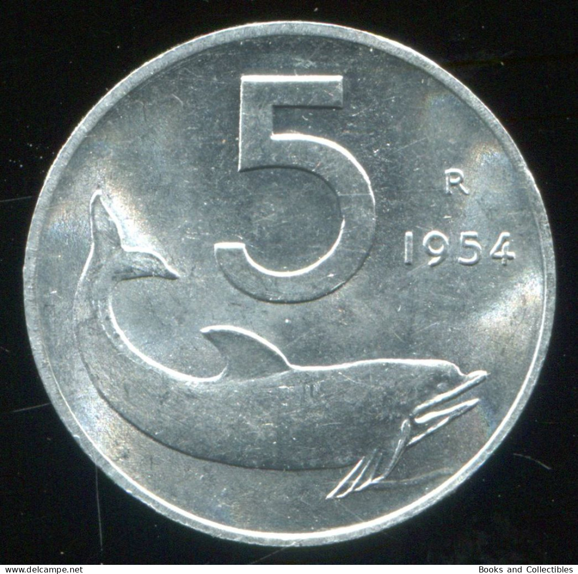 ITALY - 5 Lira 1954 - KM# 92 * Ref. 0111 - 5 Liras