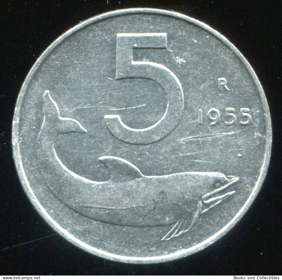 ITALY - 5 Lira 1955 - KM# 92 * Ref. 0112 - 5 Liras