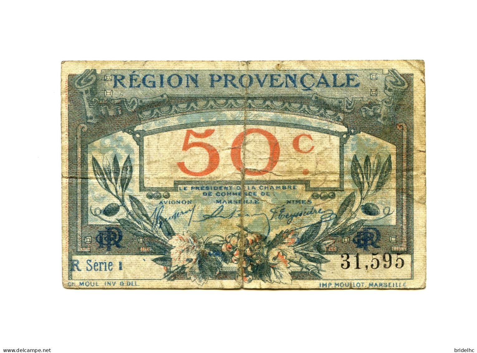 50 Centimes Chambre De Commerce De La Région Provençale - Chambre De Commerce