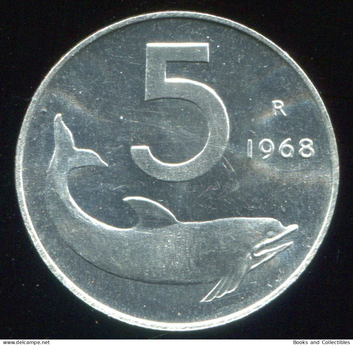 ITALY - 5 Lira 1968 - KM# 92 * Ref. 0115 - 5 Liras