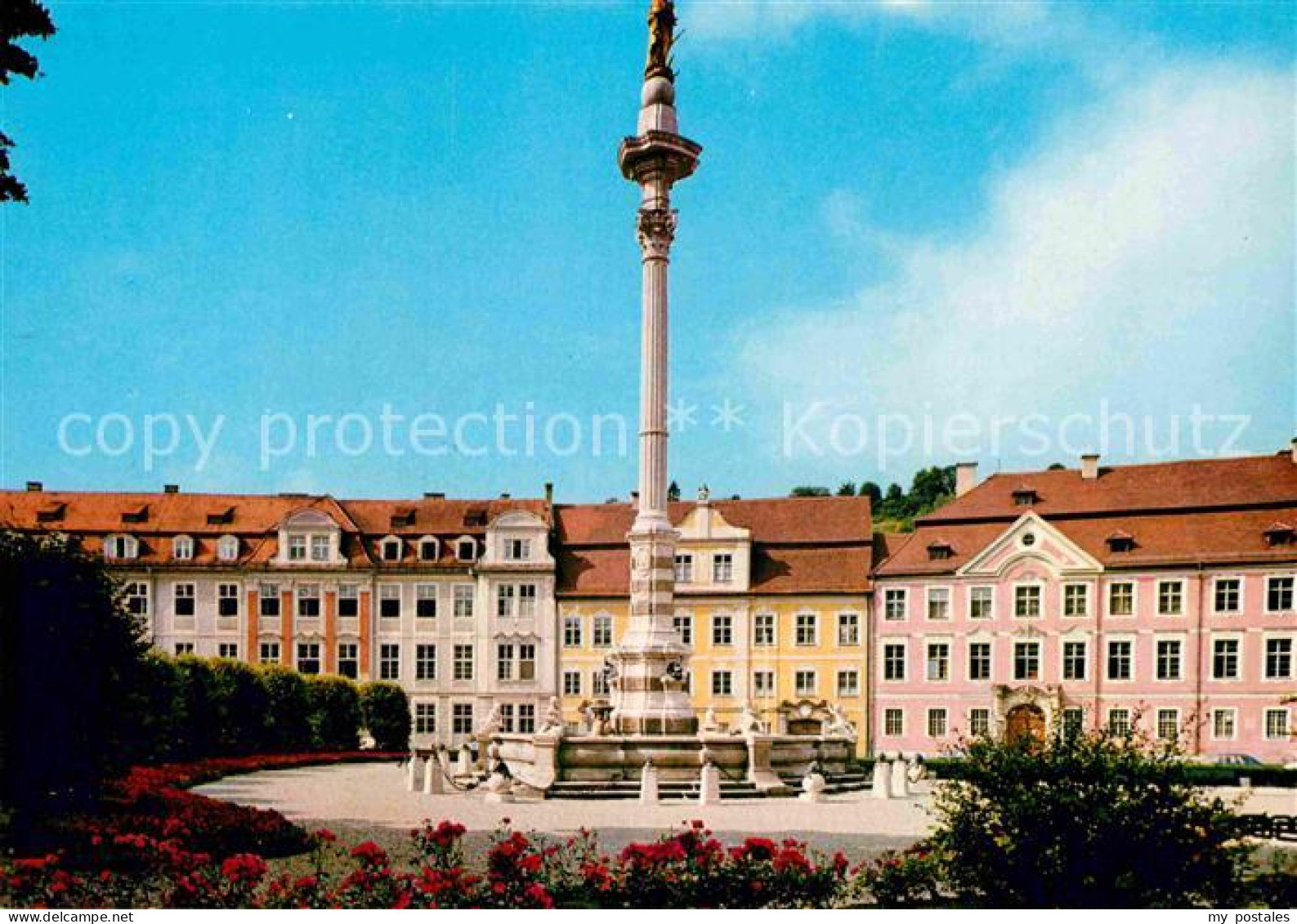 72852775 Eichstaett Oberbayern Residenzplatz Amtsgericht Mariensaeule Eichstaett - Eichstätt