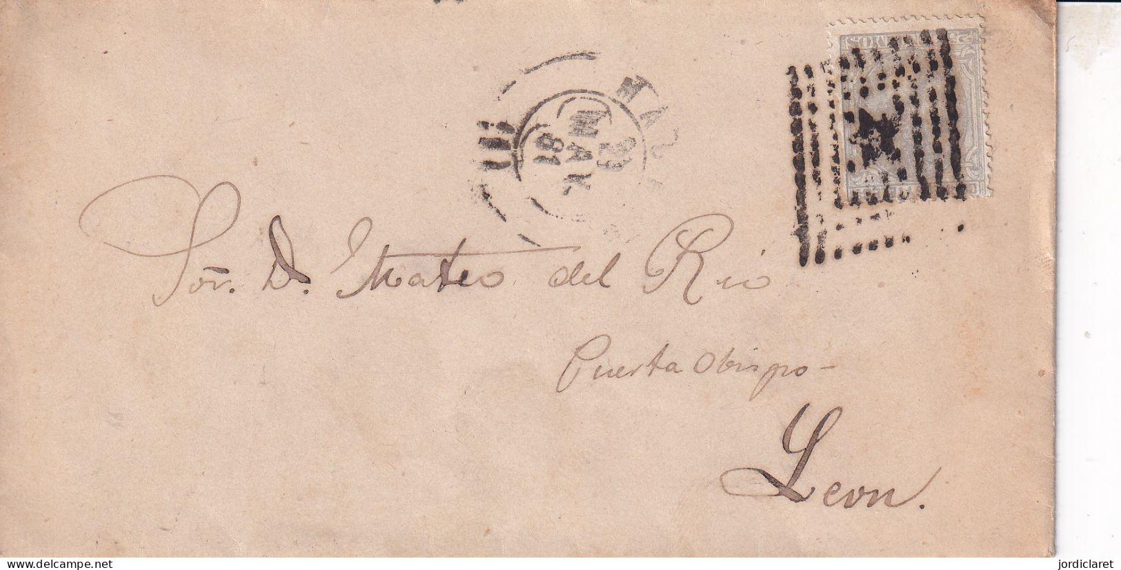 CARTA 1881 MADRID  A LEON - Cartas & Documentos