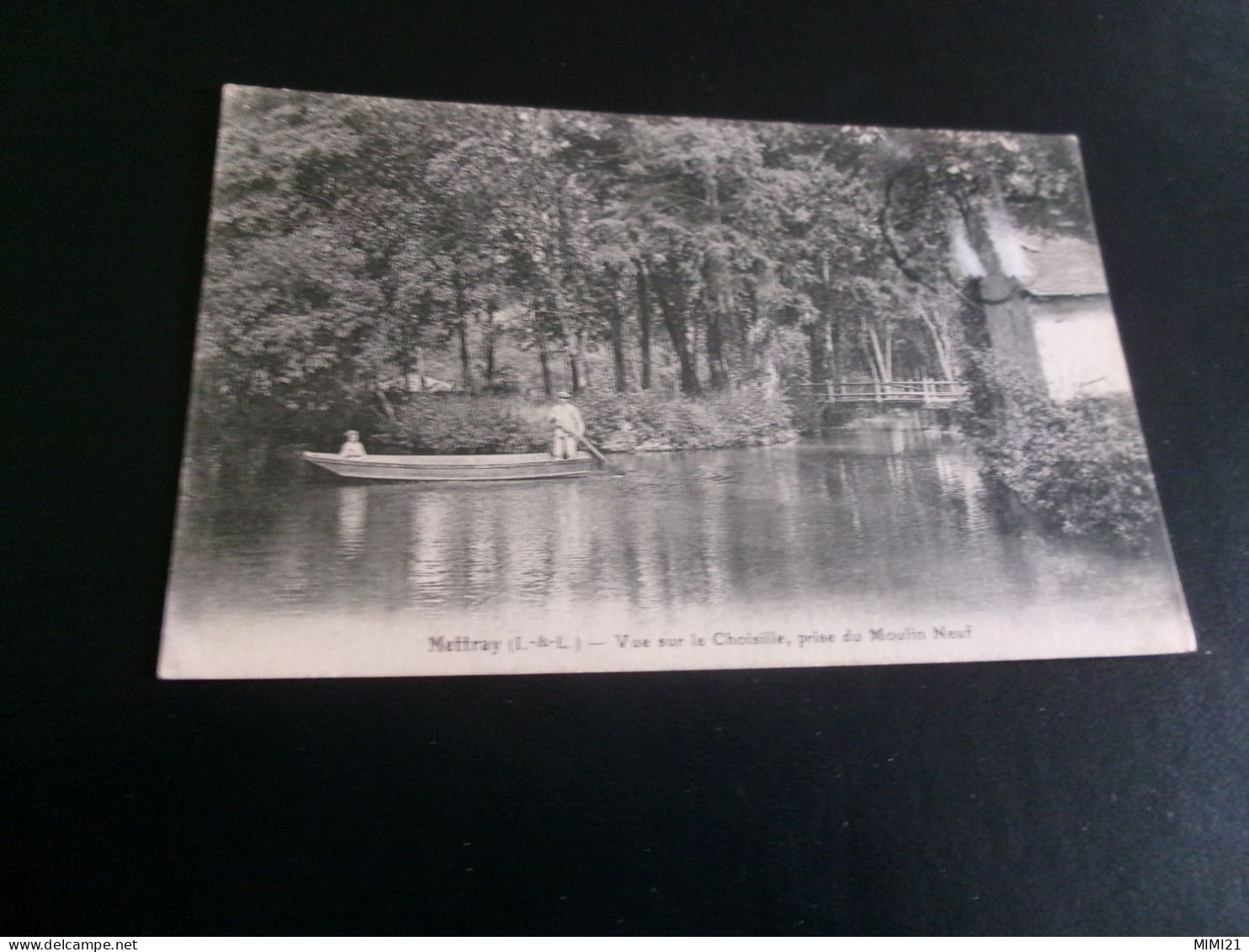 BELLE CARTE CPA...." METTRAY ...VUE SUR LA CHOISILLE..PRISE DU MOULIN NEUF" ... - Mettray