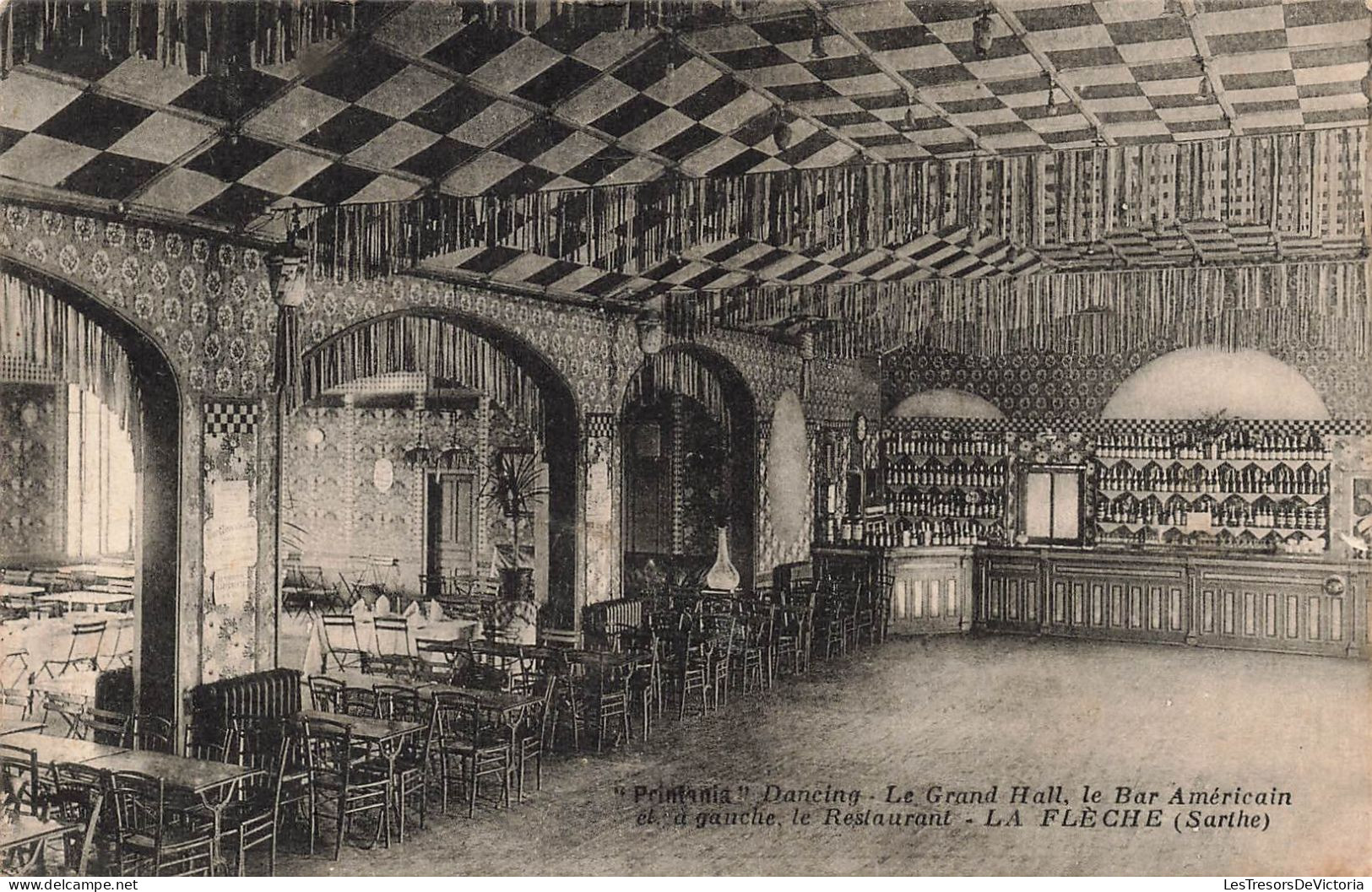 FRANCE - La Flèche - Printania Dancing - Le Grand Hall, Le Bar Américain Et à Gauche, ... - Carte Postale Ancienne - La Fleche