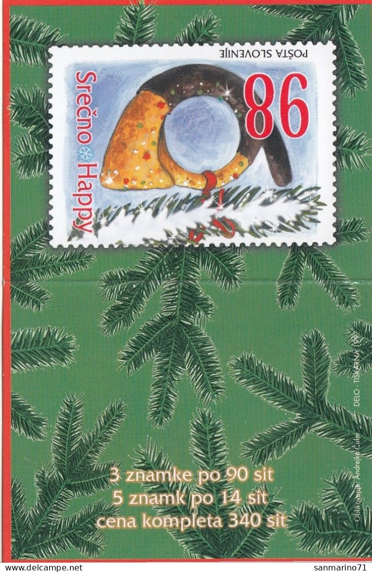 SLOVENIA 240-241,used,hinged,carnet,Christmas 1998 - Slowenien