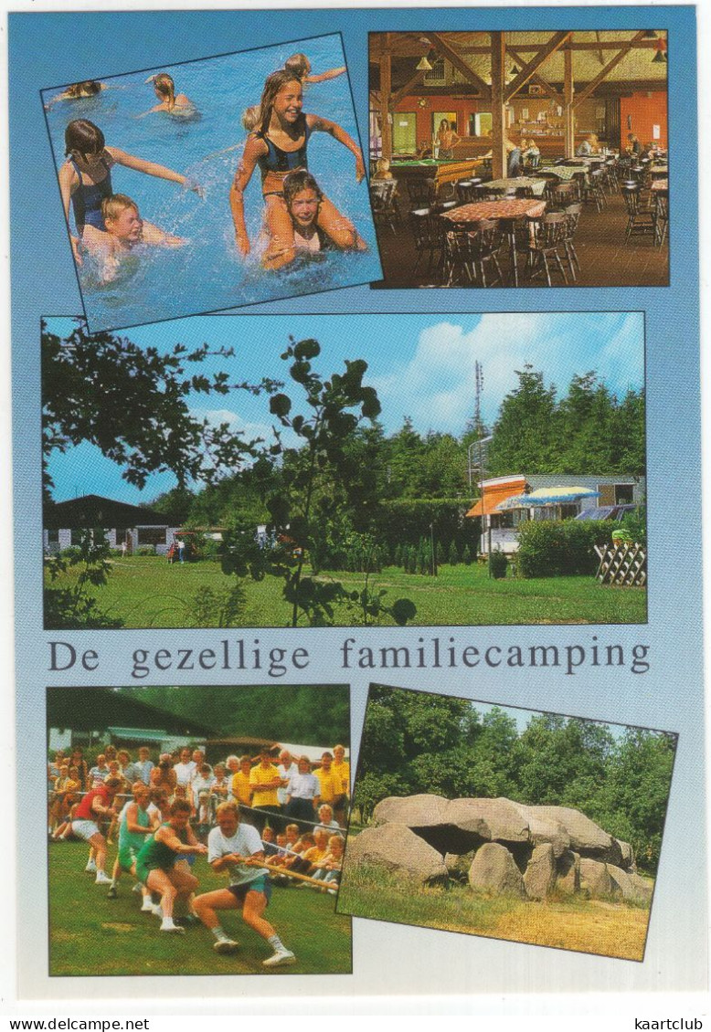 Wijster - Camping 'De Otterberg', Drijberseweg 36a - (Nederland/Holland) Touwtrekken, Caravan, Hunebed / Dolmen, Zwembad - Other & Unclassified