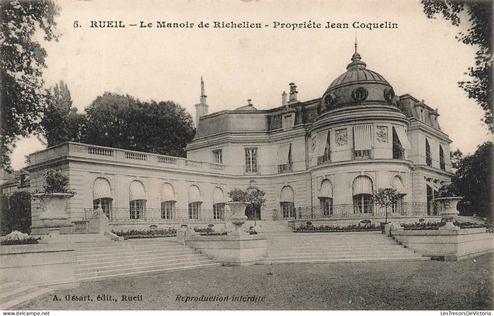 FRANCE - Rueil - Le Manoir De Richelieu - Propriété Jean Coquelin - Carte Postale Ancienne - Rueil Malmaison