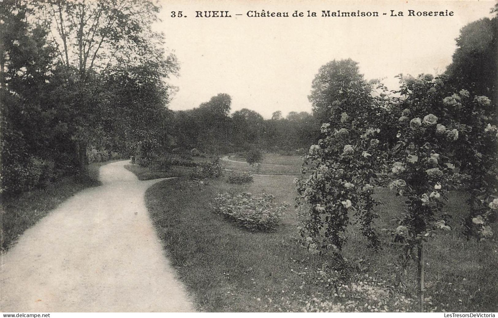 FRANCE - Rueil - Château De La Malmaison - La Roseraie - Carte Postale Ancienne - Rueil Malmaison