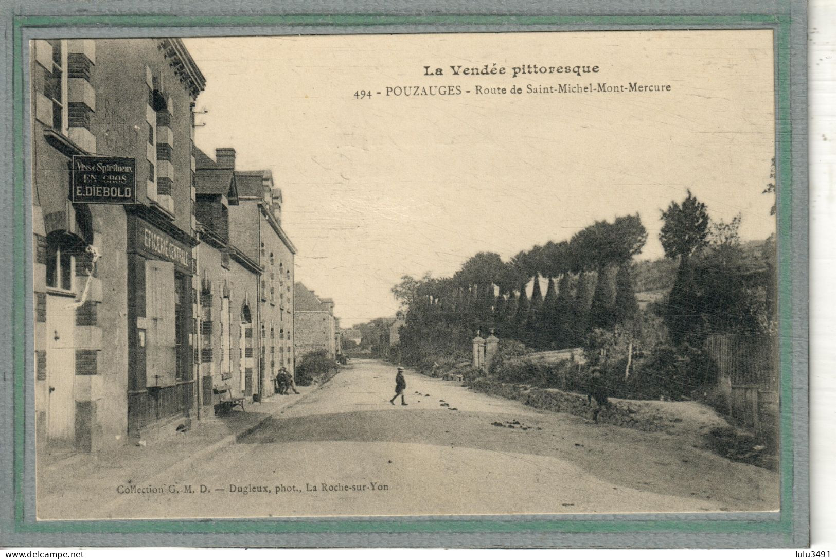 CPA - POUZAUGES (85) - Aspect De La Route De St-Michel-Mont-Mercure Au Début Du Siècle - Pouzauges