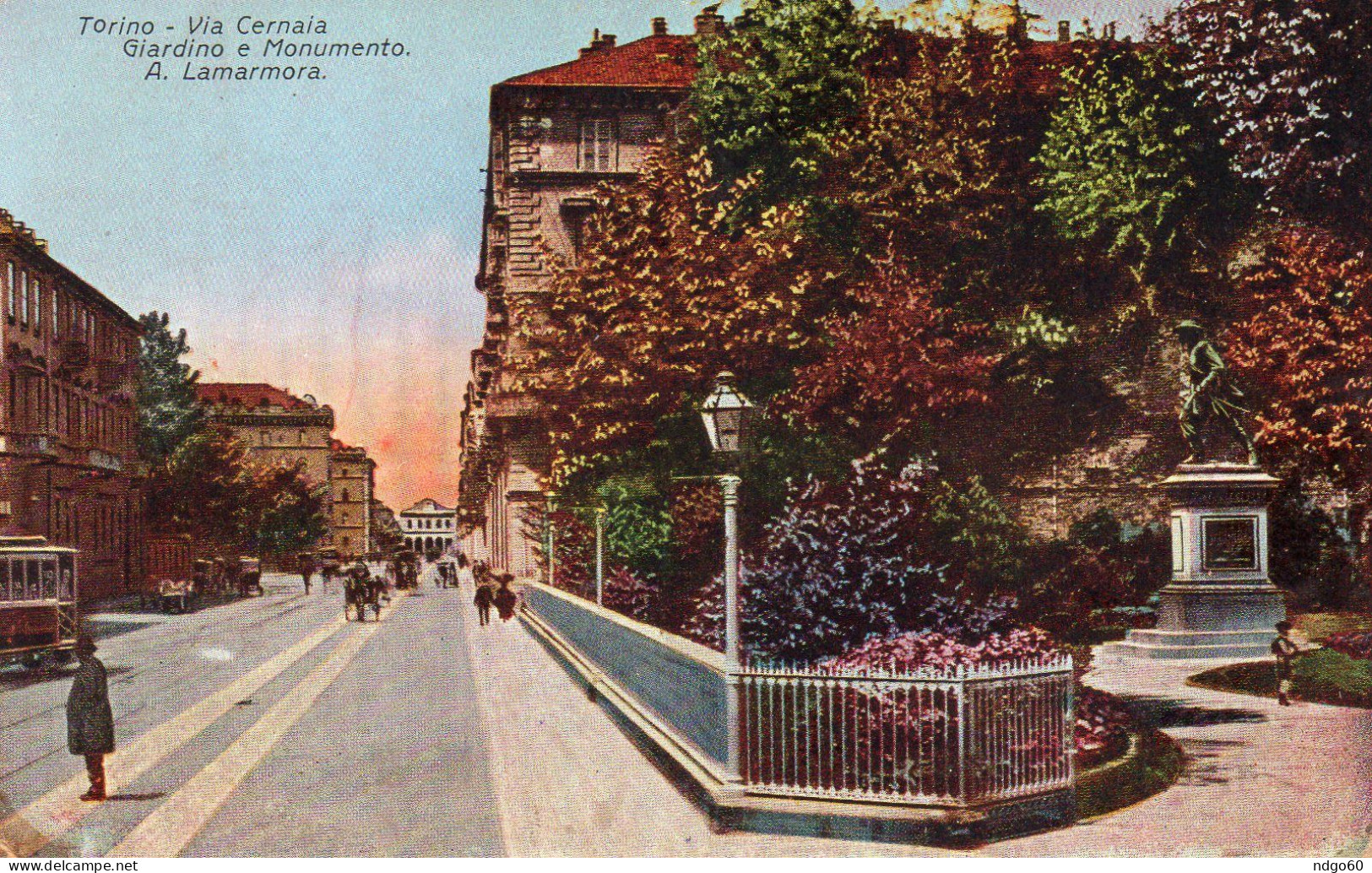 Torino - Via Cernaia - Giardino E Monumento  A. Lamarmora - Parken & Tuinen