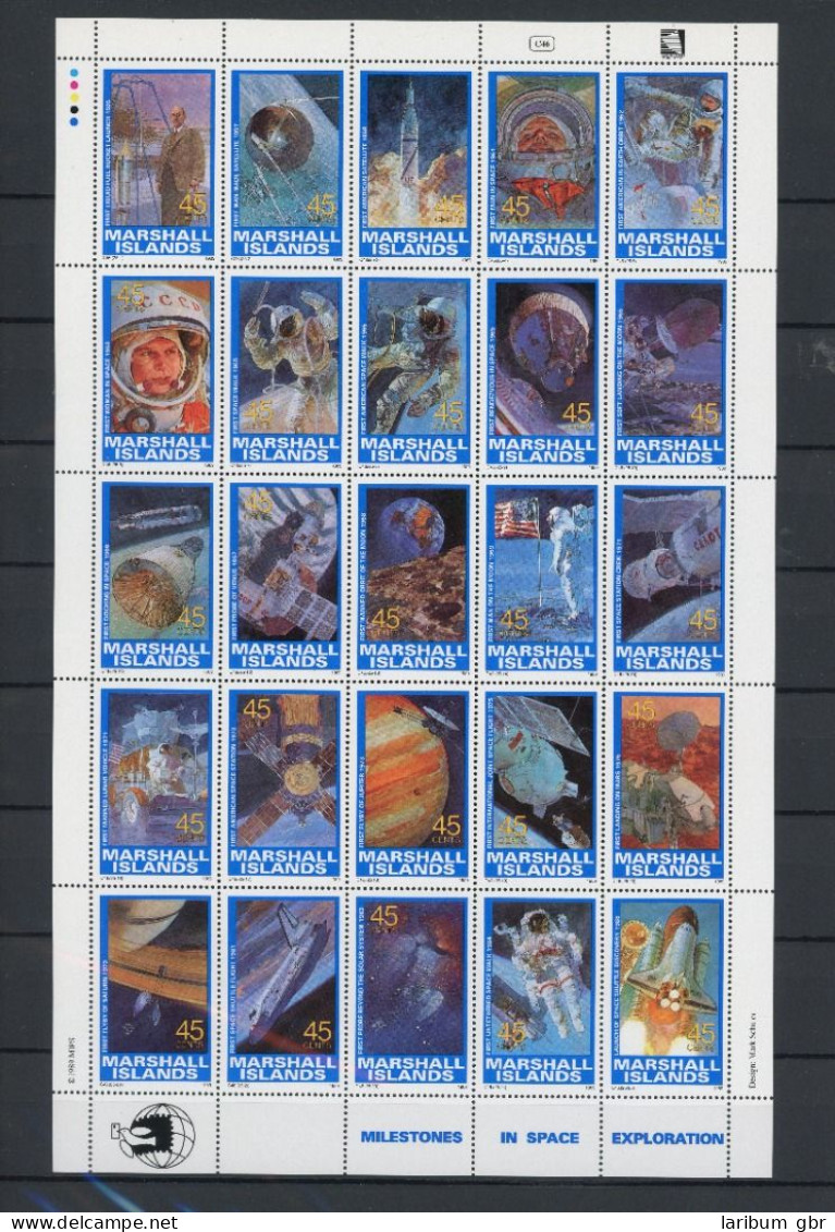 Marshall Inseln ZD Bogen 250-274 Postfrisch Astronauten #JE633 - Marshallinseln
