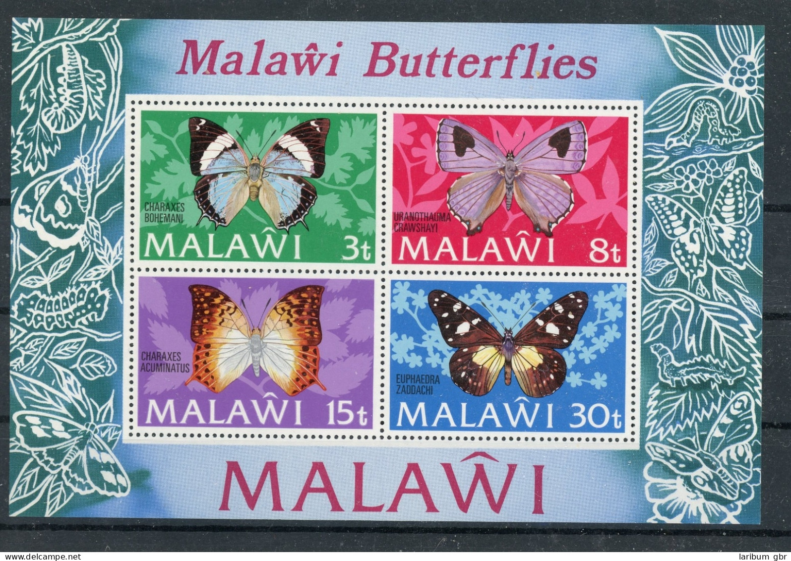 Malawi Block 30 Postfrisch Schmetterlinge #HK914 - Malawi (1964-...)