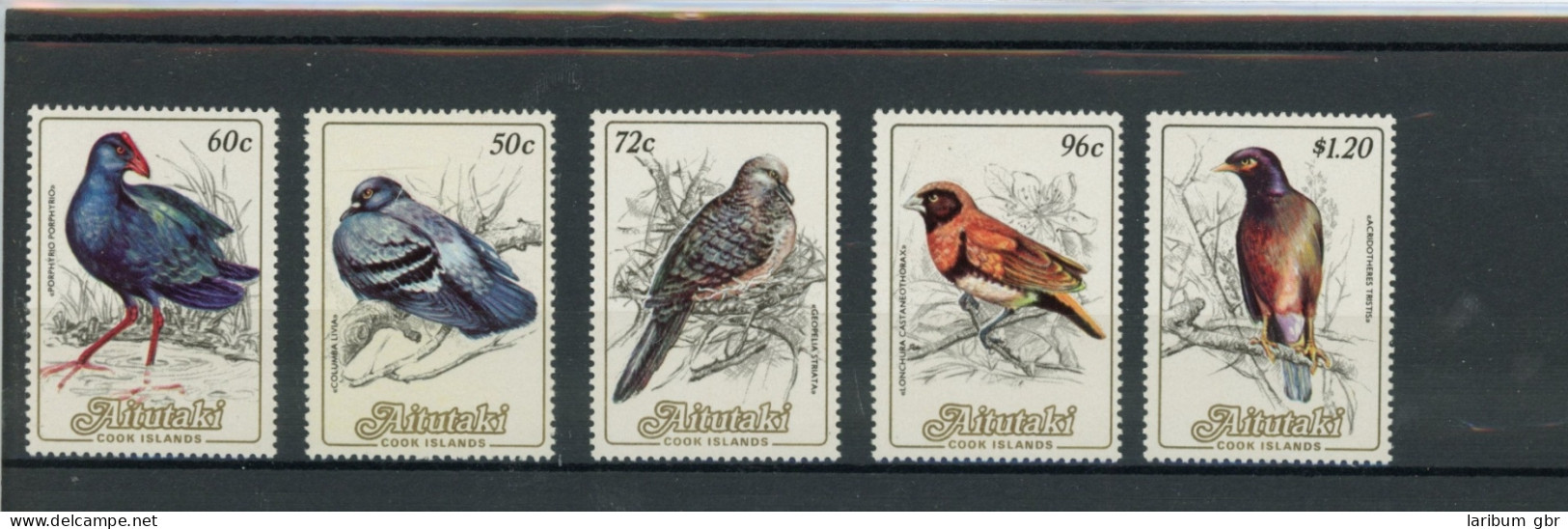 Aitutaki 515-519 Postfrisch Vögel #JD342 - Aitutaki