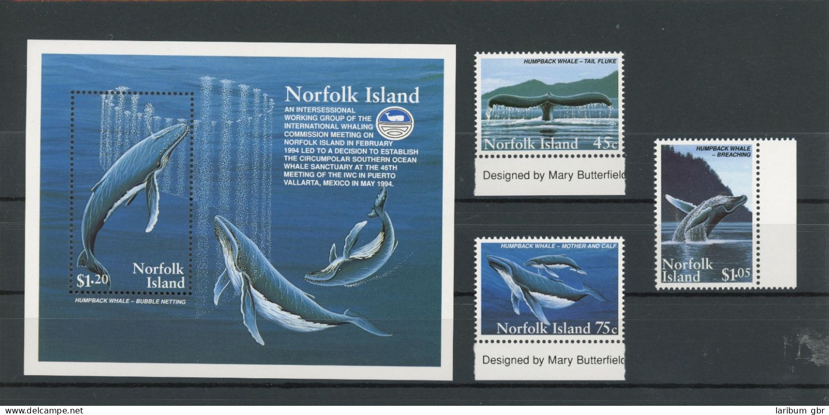 Norfolk Inseln 581-583, Block 15 Postfrisch Fische #IN027 - Ile Norfolk
