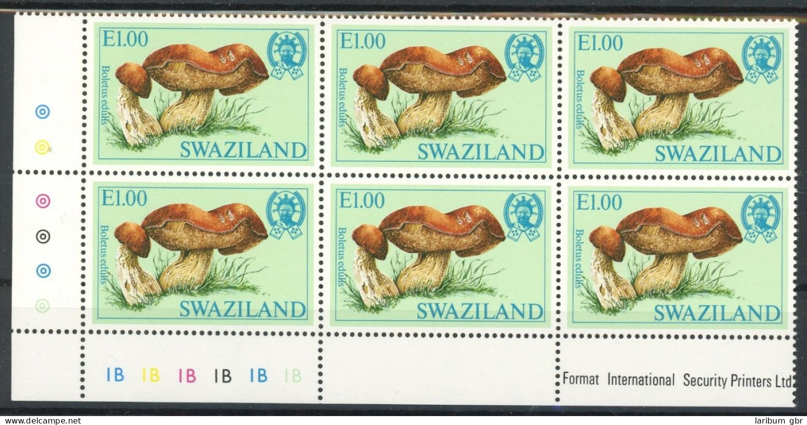 Swaziland Sechserblock 465 Postfrisch Pilze #JQ940 - Swaziland (1968-...)