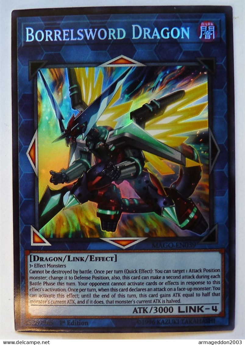 Carte Neuve Yugioh! US HOLO 1st Edition 1996 MAGO-EN039 Borrelsword Dragon - Yu-Gi-Oh