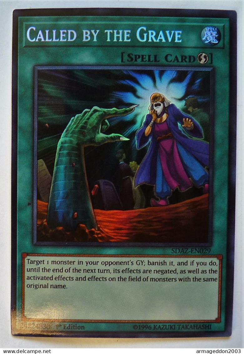 Carte Neuve Yugioh! US HOLO 1st Edition 1996 SDAZ-EN029 Called By The Grave - Yu-Gi-Oh