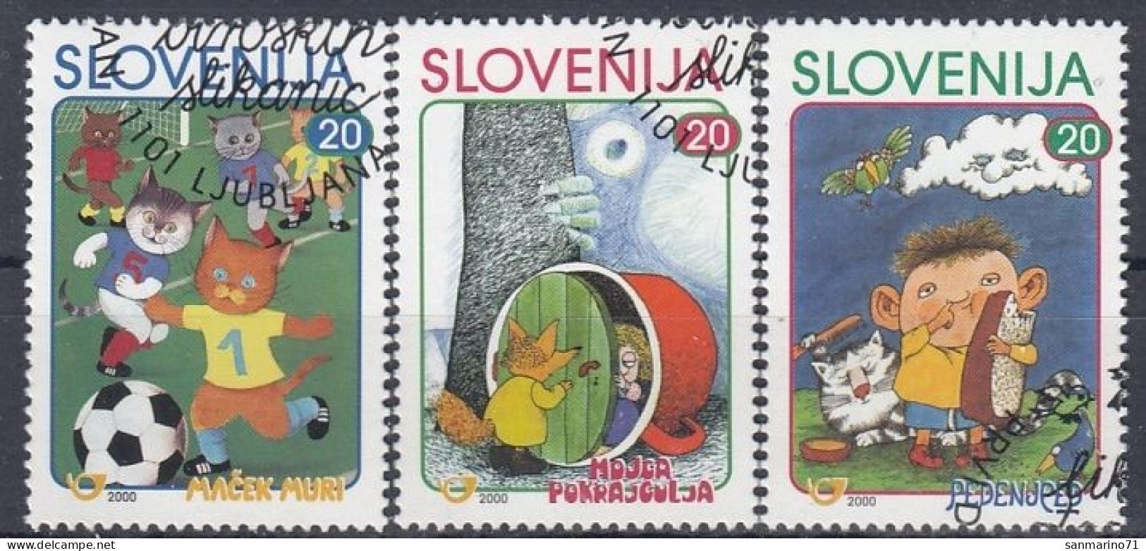 SLOVENIA 288-290,used,hinged,football - Slowenien