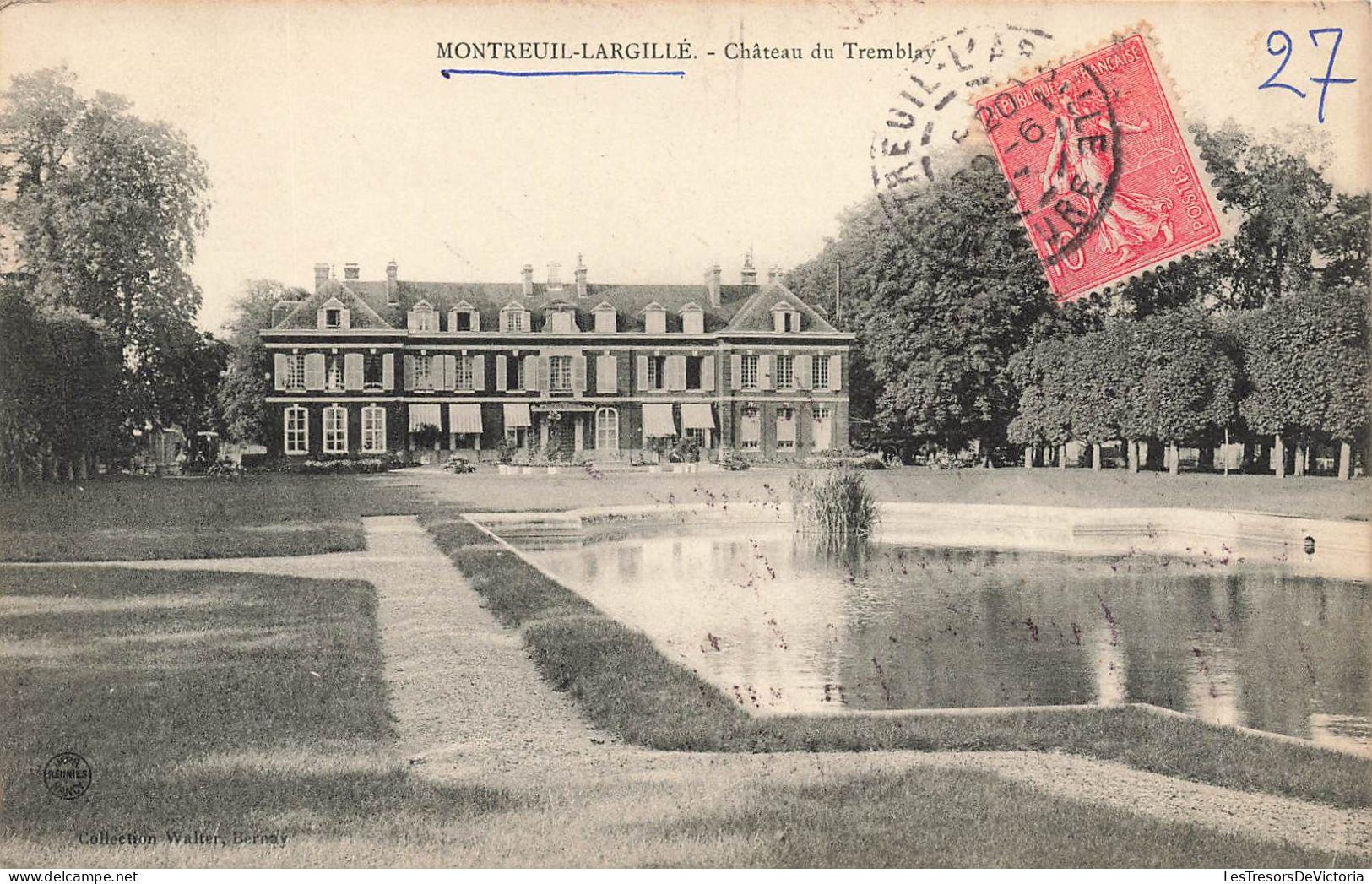 FRANCE  - Montreuil Largillé - Vue Générale - Vue De Face Du Château Du Tremblay - Carte Postale Ancienne - Bernay