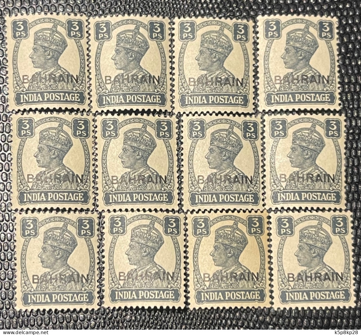 Bahrain 3 Ps Stamps, George VI, MNH, VF - Bahrain (1965-...)